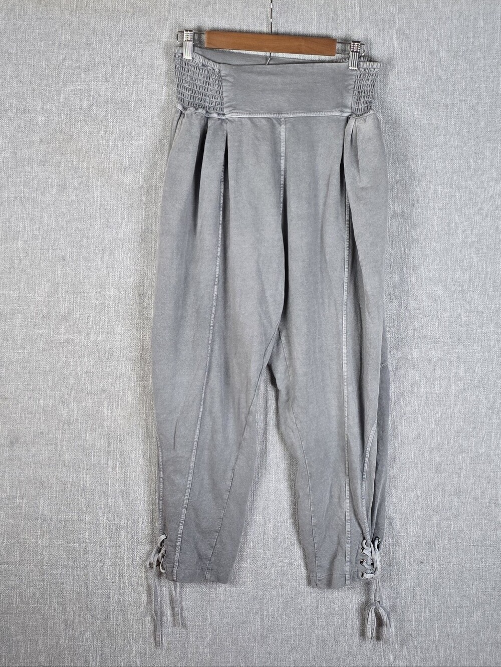 Free People One(FP One) Womens Billie Pants Gray 100% Cotton Sz M